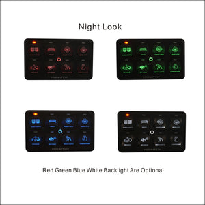 JL100 8-switch Programmable Switch Panel Power Control System for Jeep Wrangler JL JLU and Gladiator